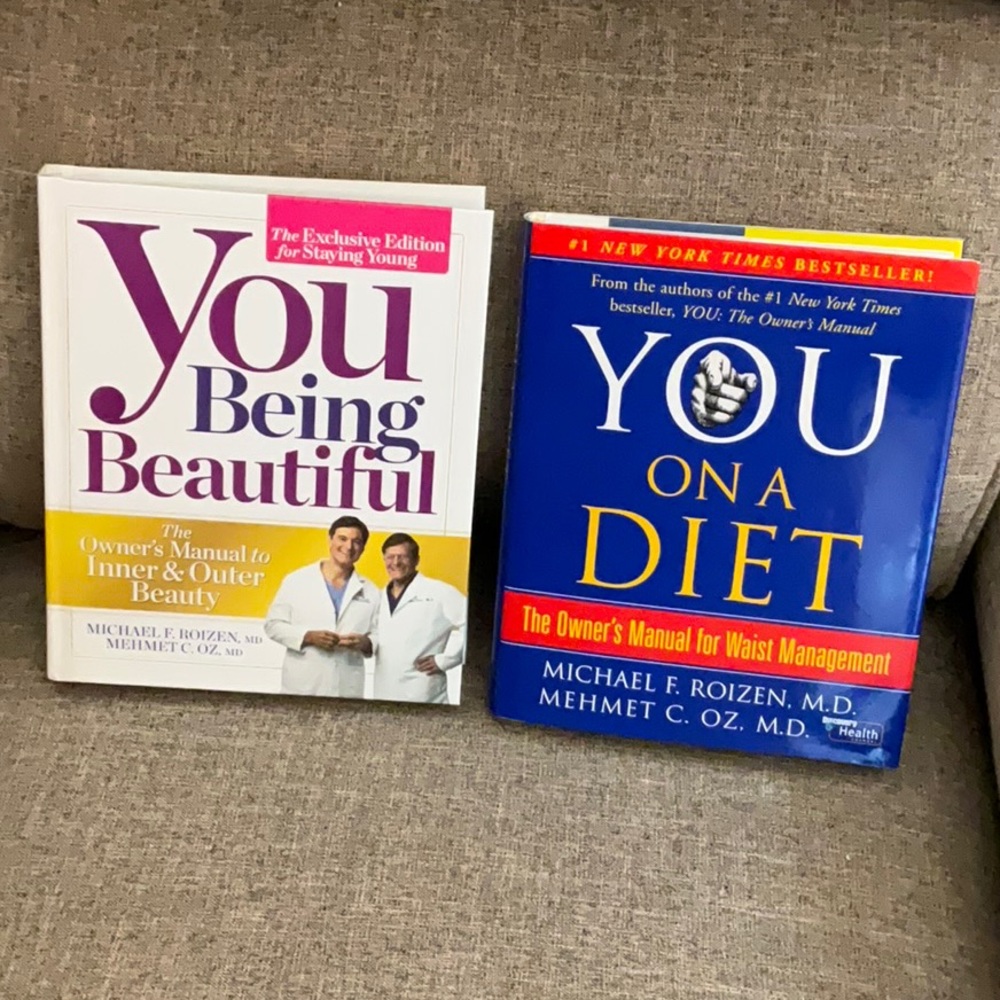 TWO books by DR. Michael Roizen, MD and Dr. Mehmet Oz, MD.